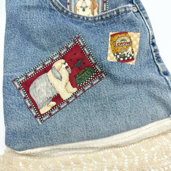 Custom Handmade Denim Grannycore Quiltwork Patch Lace Shoulder Bag Boho Hippie - Picture 3 of 11